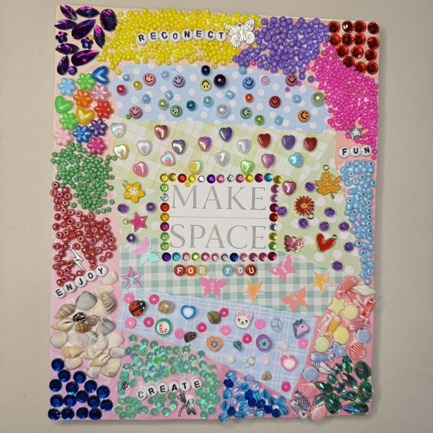 Canvas close-up with detailed bead work