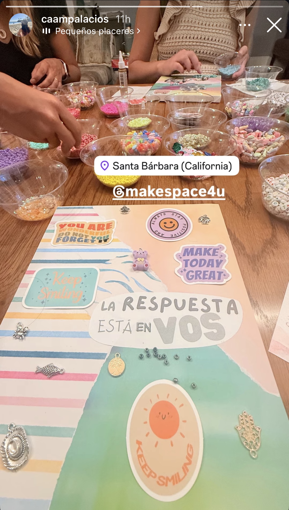 Baby shower activity with Make Space canvases, Riverside CA
