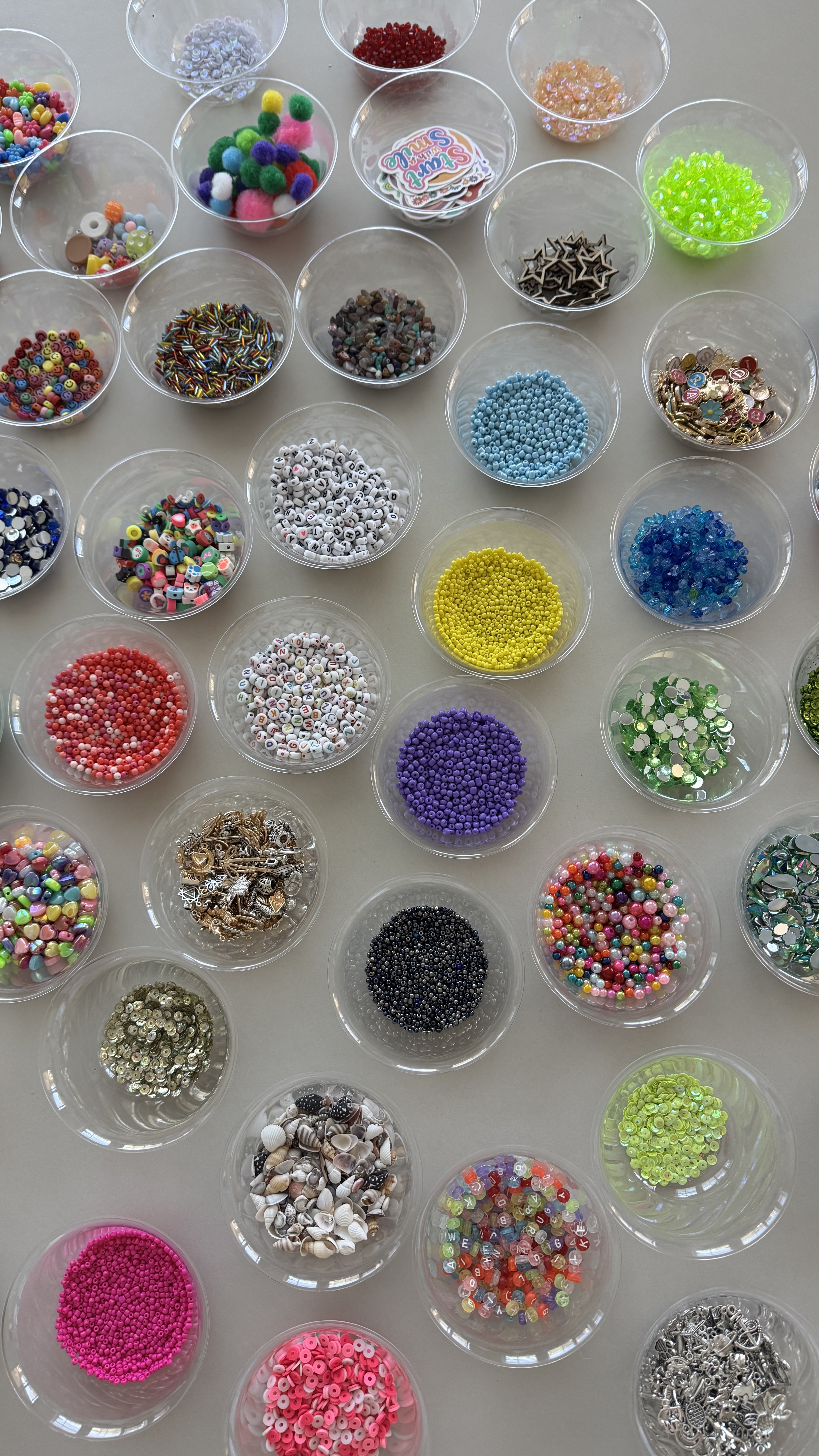 Make Space Party Kit materials and colorful beads